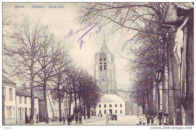 MOL = Markt - Marché  (N. Havermans, Moll)  1908 - Mol