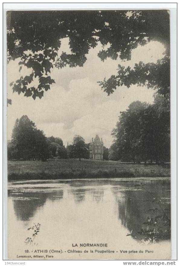 C 674 - ATHIS - Chateau De La Poupelière - Belle CPA 1920 - - Athis De L'Orne