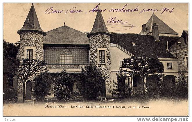 MASSAY - Le Club : Salle D´étude Du Château, Vu De La Cour - Massay