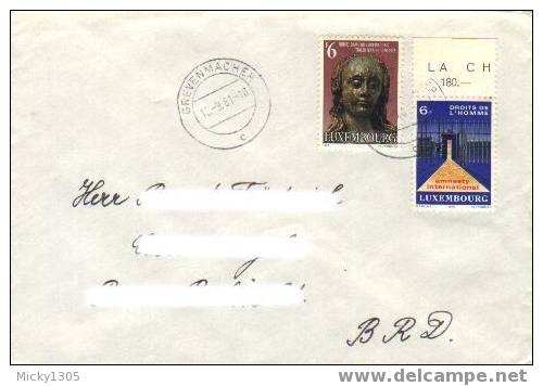 Luxemburg - Umschlag Echt Gelaufen / Cover Used (2252) - Lettres & Documents