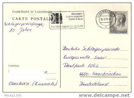 Luxemburg - Postkarte Echt Gelaufen / Postcard Used (2255) - Entiers Postaux