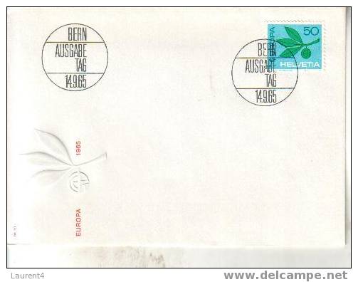 Europa Suisse - Switzerland - Helvetia - FDC Cover - Enveloppe Premier Jour 1965 - 1965