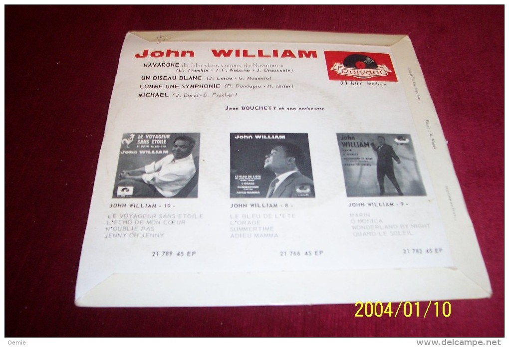 john  WILLIAM    °  20 /  45  TOURS DE COLLECTION