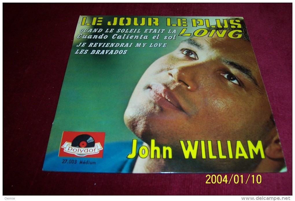 john  WILLIAM    °  20 /  45  TOURS DE COLLECTION