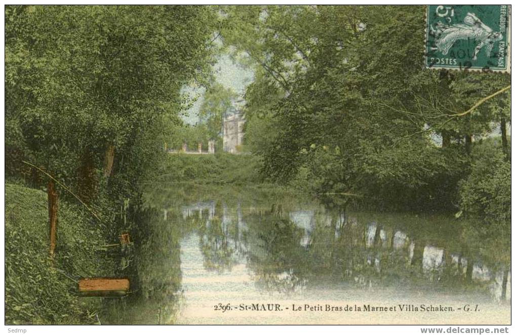 2396.  Saint Maur.Le Petit Bras De La Marne Et Villa Schaken. G.I. - L'Hay Les Roses