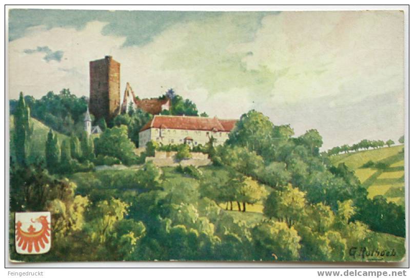 (Bad Rappenau - Heinsheim) - Burg Ehrenberg - Farb. Künstler Ak (d 753) - Bad Rappenau