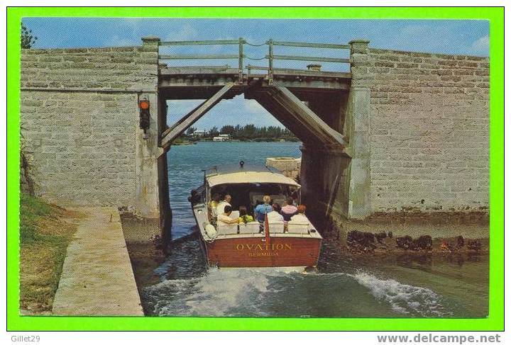 BERMUDES -  PONT SOMERSET BRIDGE - LE PETIT PONT LEVANT - ANIMÉE DE BATEAU - - Bermudes