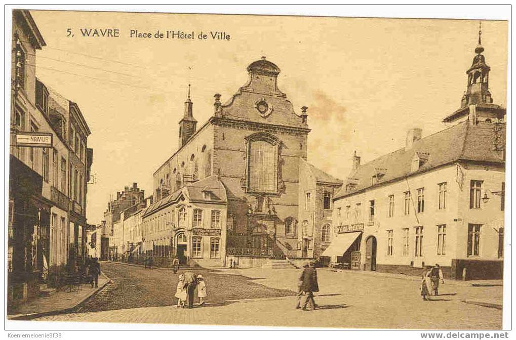 WAVRE - PLACE DE L'HOTEL DE VILLE - Waver