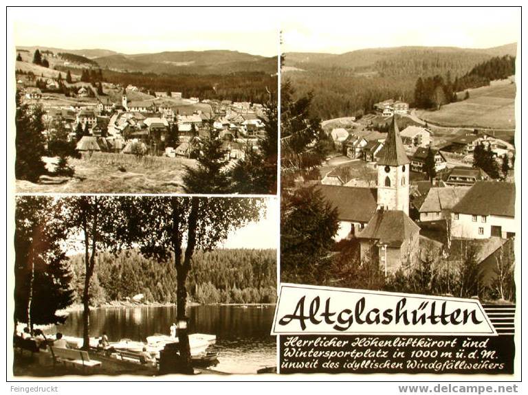 Altglashütten - S/w Foto MBk Um 1960 - (d 767) - Hochschwarzwald