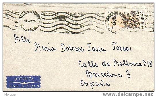 Carta BIALYSTOK  (Polonia)  1962  Aerea - Posta Aerea