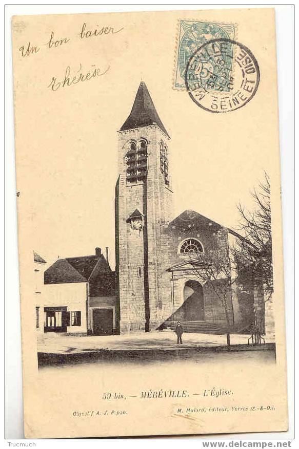 B751 - MEREVILLE - L' Eglise - Mereville