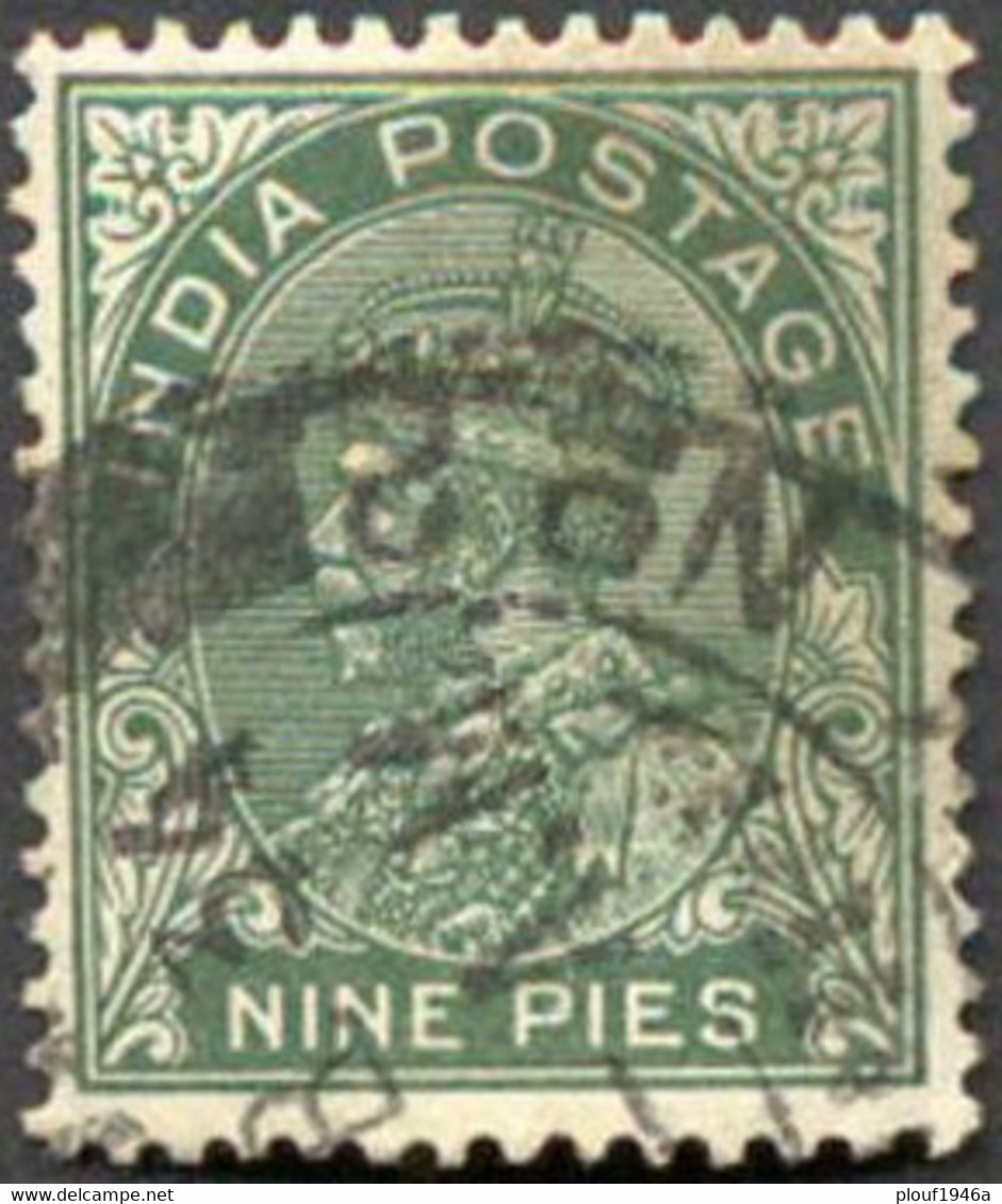 Pays : 230,3 (Inde Anglaise : Empire)  Yvert Et Tellier N° :  113 A (o) - 1911-35  George V