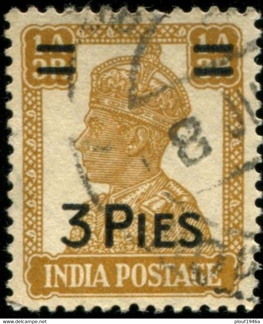 Pays : 230,3 (Inde Anglaise : Empire)  Yvert Et Tellier N° :  178 (o) - 1936-47 Koning George VI