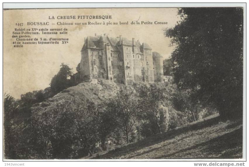 C 733 - BOUSSAC - Chateau Sur Un Rocher Ect... - - Boussac