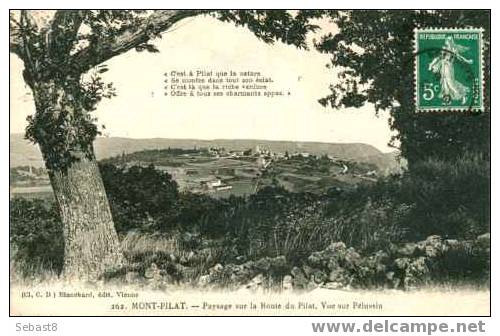 MONT PILAT PAYSAGE SUR LA ROUTE DU PILAT VUE SUR PELUSSIN - Mont Pilat