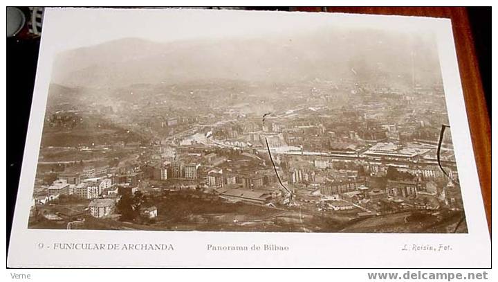ANTIGUA POSTAL DEL FUNICULAR DE ARCHANDA - BILBAO - ED. L. ROISIN - NO CIRCULADA. - Vizcaya (Bilbao)