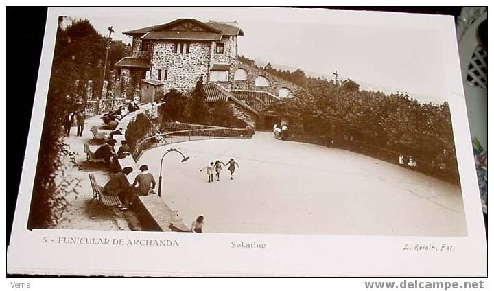 ANTIGUA POSTAL DEL FUNICULAR DE ARCHANDA - BILBAO - ED. L. ROISIN - NO CIRCULADA. - Vizcaya (Bilbao)