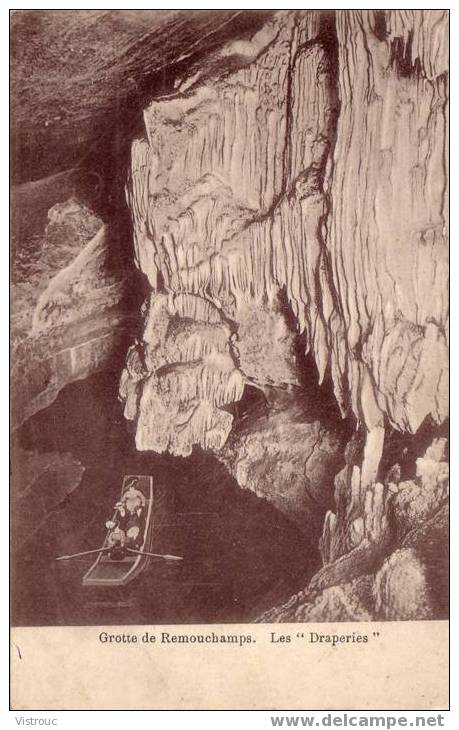 REMOUCHAMPS - LES GROTTES - LES "draperies" - Circulated - Circulé - Gelaufen - 1912. - Aywaille