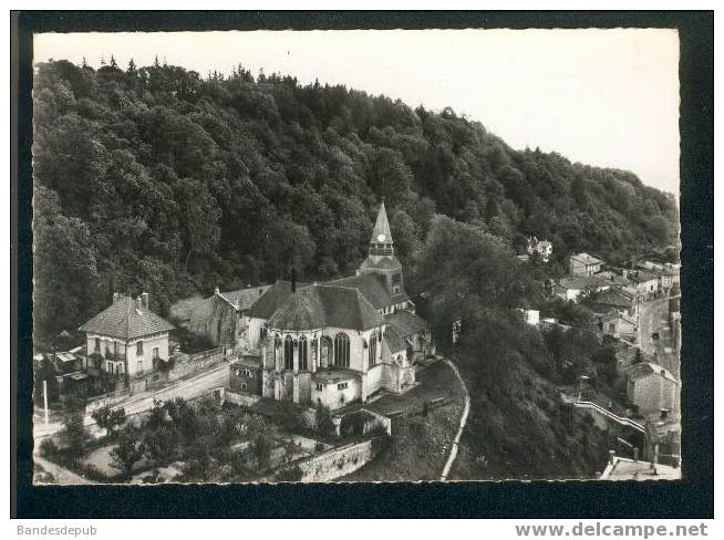 CPSM En Avion Au-dessus De ... Clermont En Argonne - L´église ( Vue Aérienne LAPIE ) 2 - Clermont En Argonne