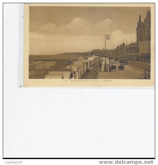 065A  / CPA   VILLERS SUR MER     LA PLAGE   (calvados) - Lisieux