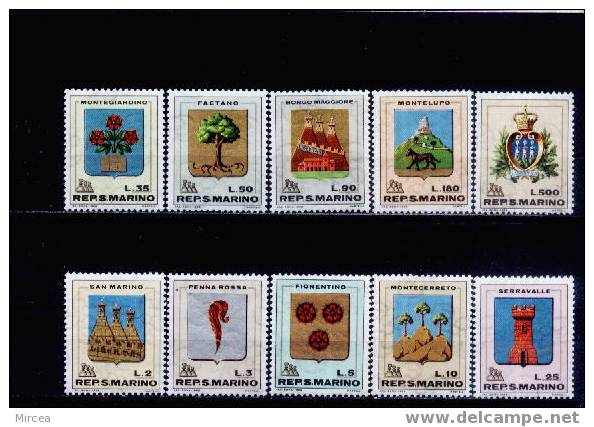 Saint-Marin 1968 - Yv.no.710/9 Neufs**(d) - Unused Stamps