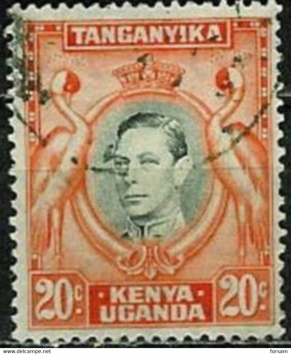 UGANDA-KENYA-TANGANYIKA..1938..Michel # 60 A..used. - Kenya, Ouganda & Tanganyika