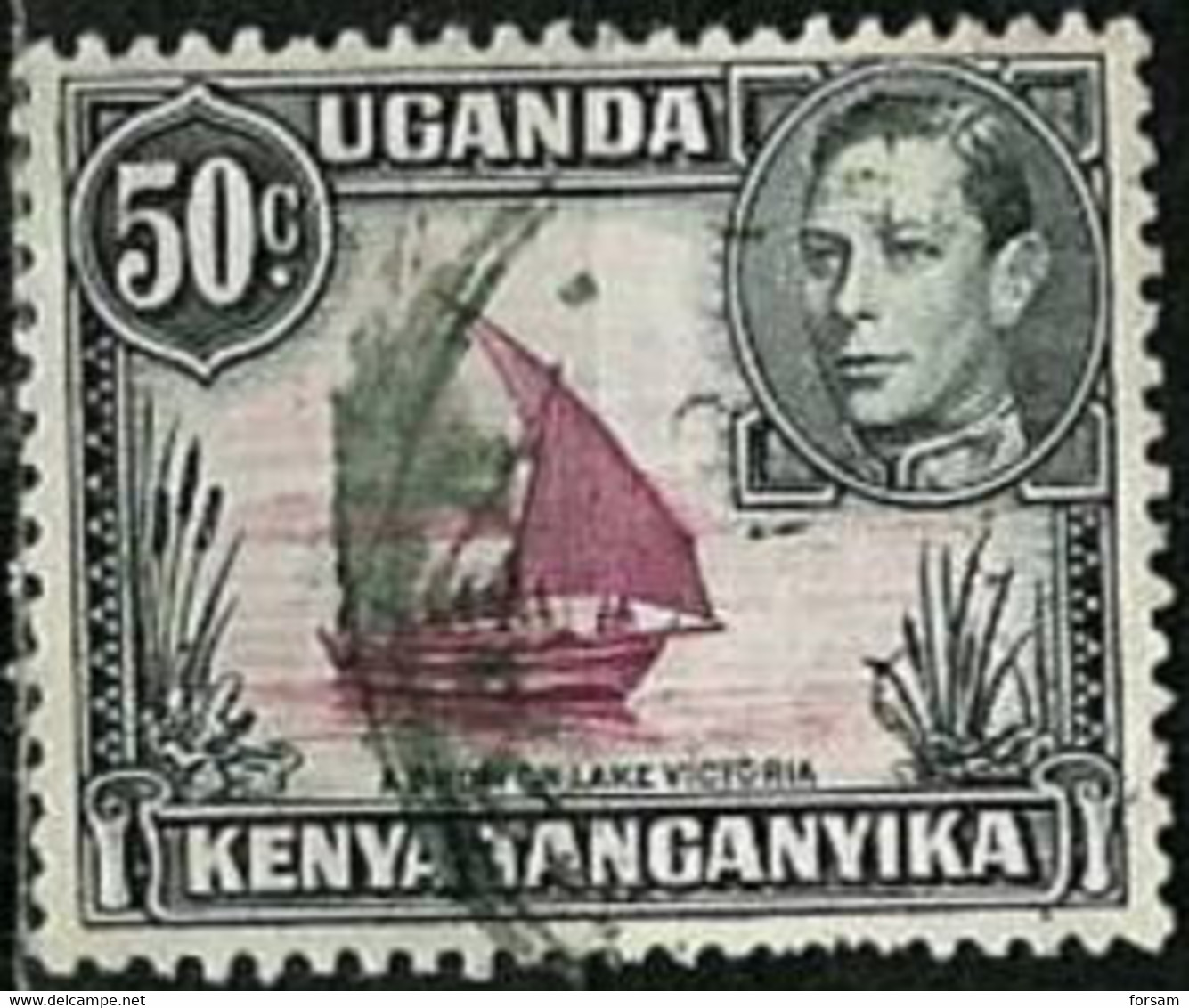 UGANDA-KENYA-TANGANYIKA..1938..Michel # 65 IIC..used. - Kenya, Oeganda & Tanganyika