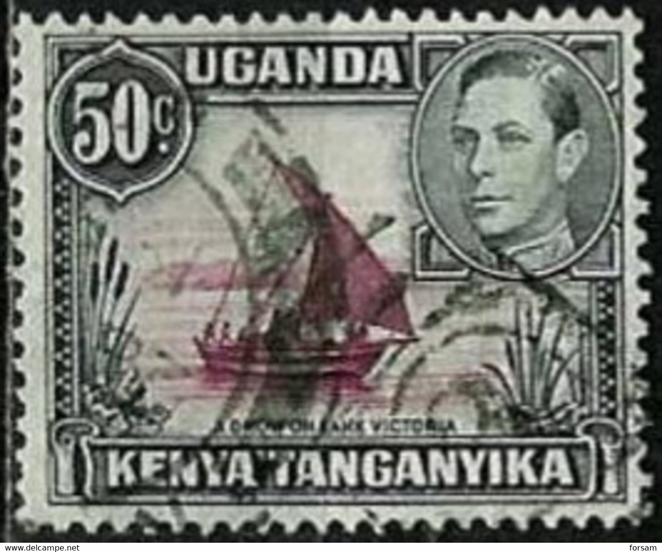UGANDA-KENYA-TANGANYIKA..1938..Michel # 65 IIC..used. - Kenya, Oeganda & Tanganyika