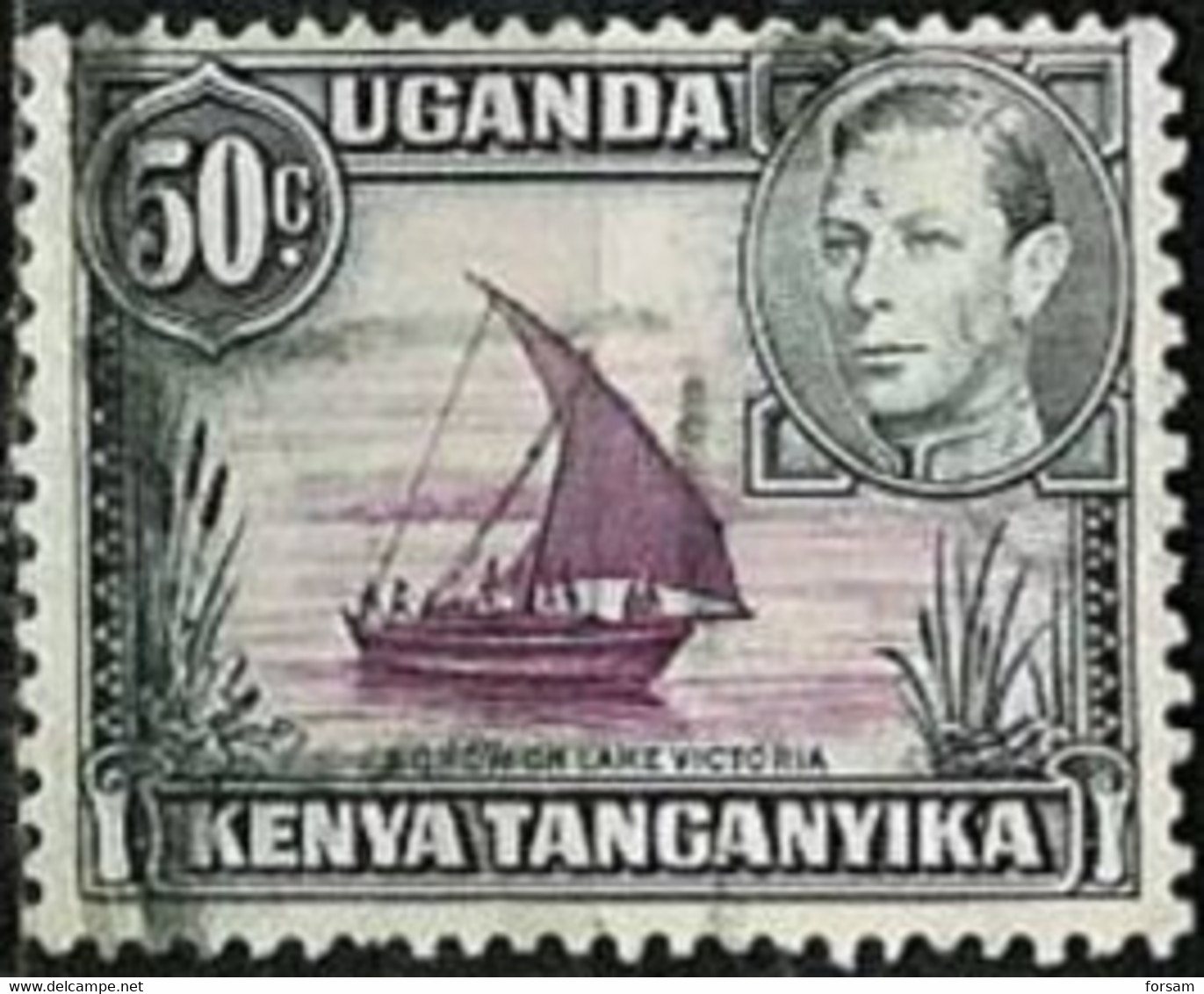 UGANDA-KENYA-TANGANYIKA..1938..Michel # 65 IIA..used. - Kenya, Oeganda & Tanganyika