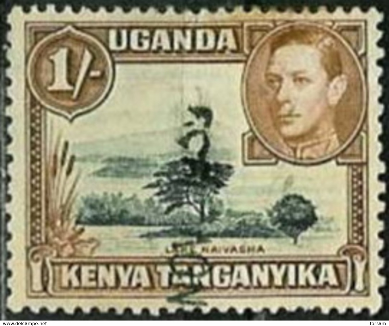 UGANDA-KENYA-TANGANYIKA..1938..Michel # 66 A..used. - Kenya, Ouganda & Tanganyika