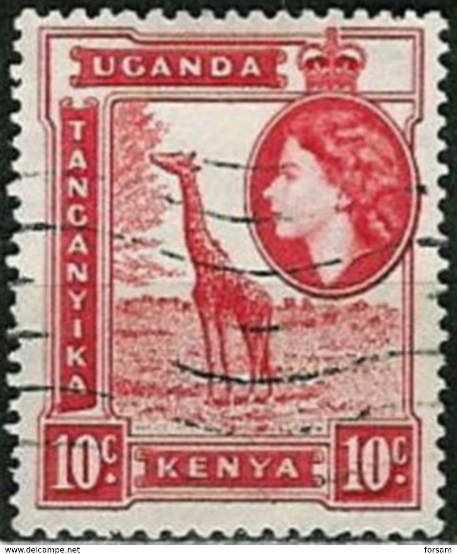 UGANDA-KENYA-TANGANYIKA..1954..Michel # 93..used. - Kenya, Uganda & Tanganyika