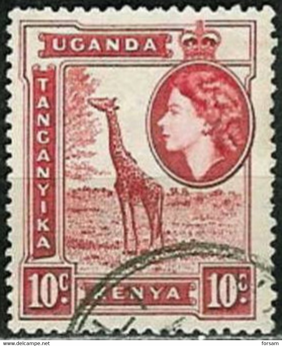 UGANDA-KENYA-TANGANYIKA..1954..Michel # 93..used. - Kenya, Ouganda & Tanganyika