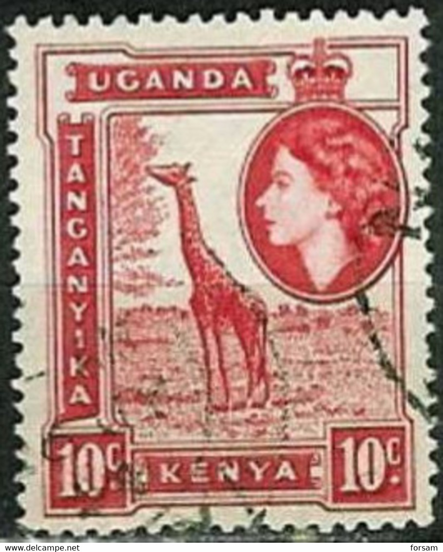 UGANDA-KENYA-TANGANYIKA..1954..Michel # 93..used. - Kenya, Oeganda & Tanganyika