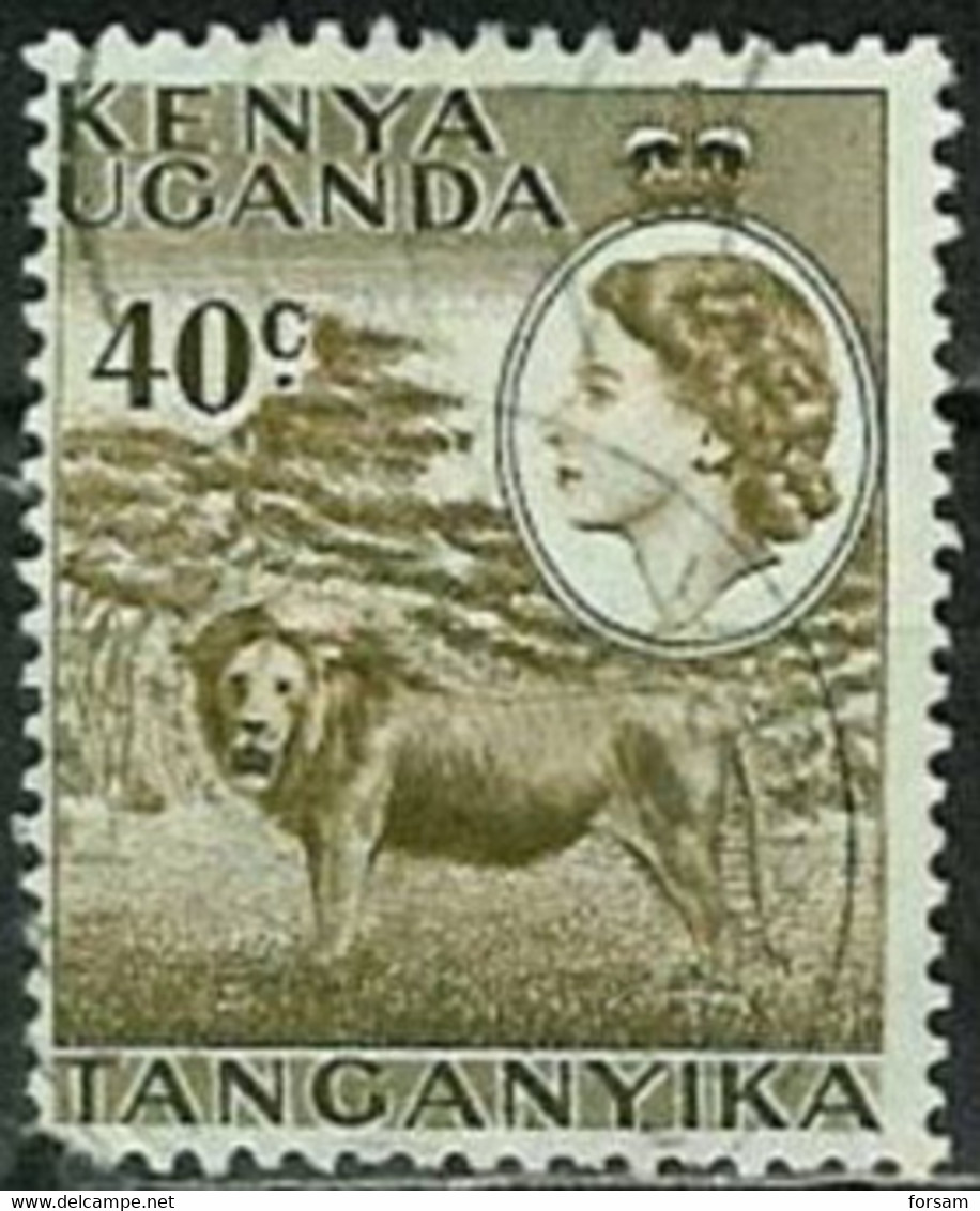 UGANDA-KENYA-TANGANYIKA..1954..Michel # 97..used. - Kenya, Ouganda & Tanganyika