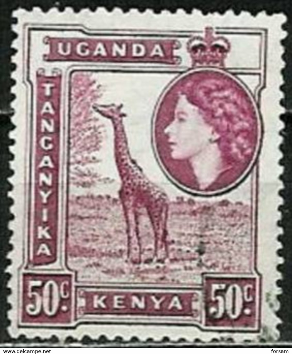 UGANDA-KENYA-TANGANYIKA.. 1954..Michel # 98..used. - Kenya, Uganda & Tanganyika