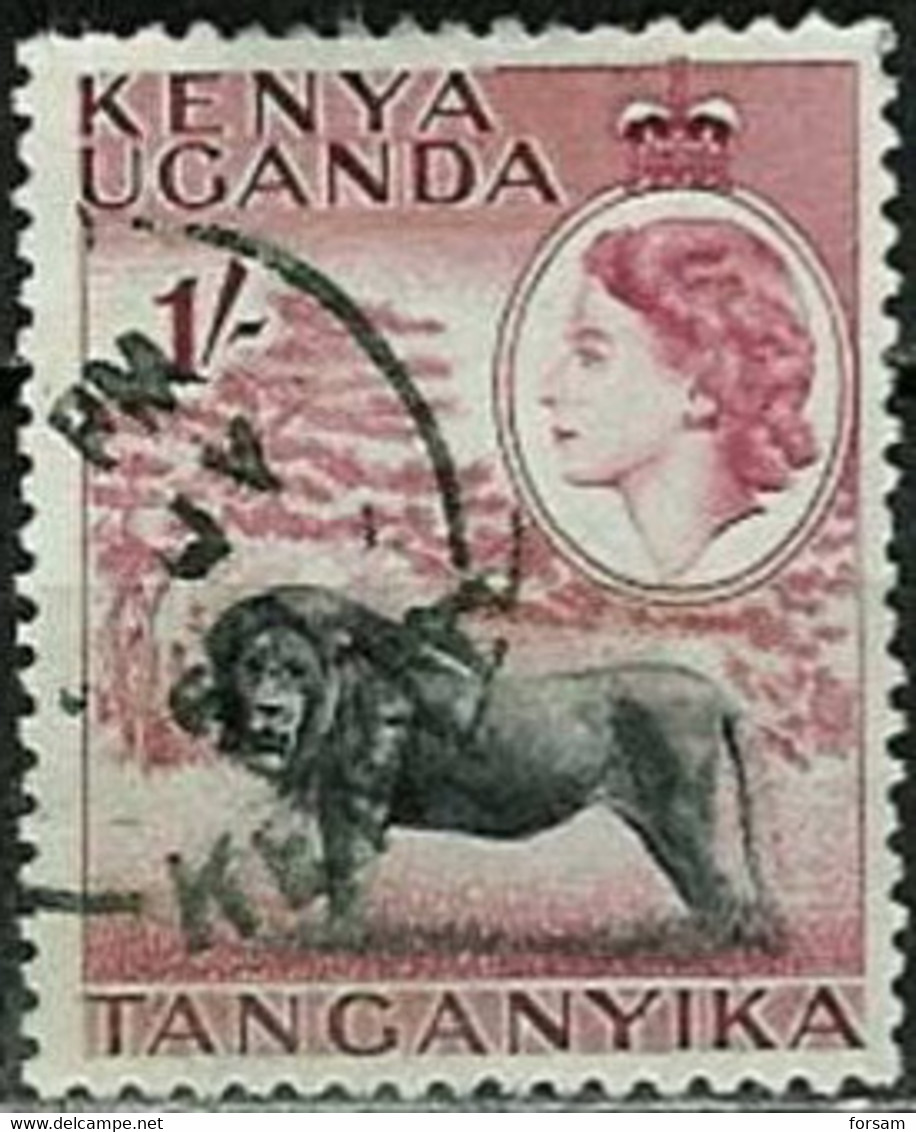 UGANDA-KENYA-TANGANYIKA.. 1954..Michel # 100..used. - Kenya, Ouganda & Tanganyika