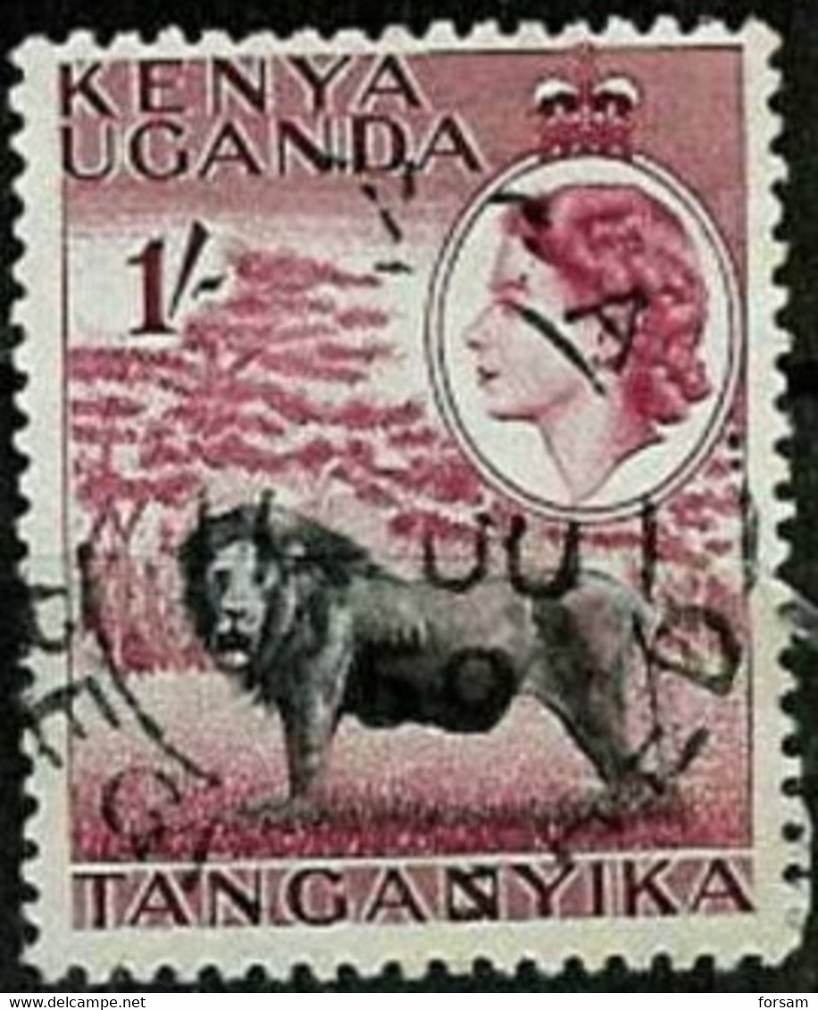 UGANDA-KENYA-TANGANYIKA.. 1954..Michel # 100..used. - Kenya, Uganda & Tanganyika