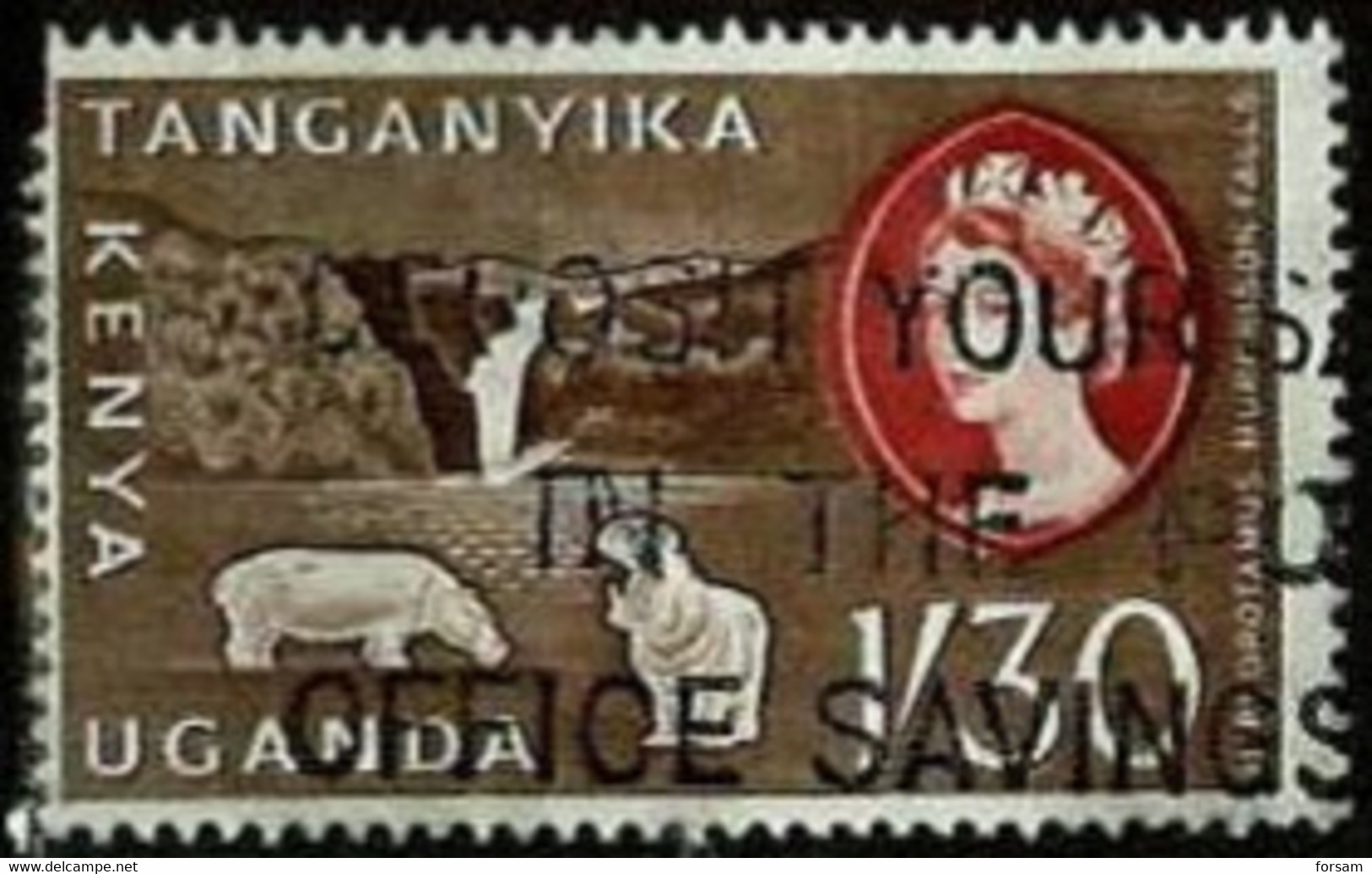 UGANDA-KENYA-TANGANYIKA.. 1960..Michel # 118..used. - Kenya, Uganda & Tanganyika