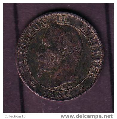 FRANCE - Napoleon III - Tete Laurée - 5 Cts - 1861BB - B/TB - 5 Centimes