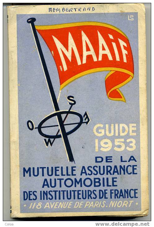 Guide Touristique M.A.I.F. 1953 Côte D'Azur Corse - Corse