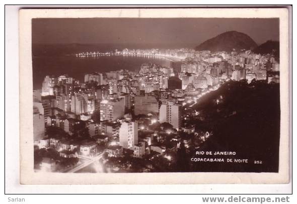 BRESIL , RIO DE JANEIRO , Copacabana De Noite - Copacabana