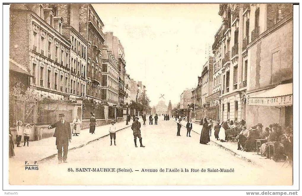 SAINT MAURICE - Avenue De L'Asile à La Rue De Saint-Mandé - Saint Maurice