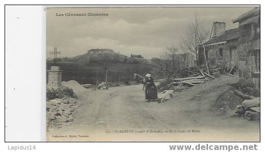 105A /CPA St AGREVE (ardèche)    VU DE LA CROIX DE RIBES  ALTITUDE 1100 M - Saint Agrève