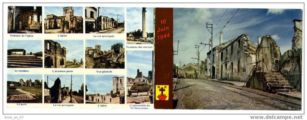 {26658} Oradour Sur Glane . Double Format 1 Face Illustrations Et Multivues Et 1 Face Histoire - Histoire