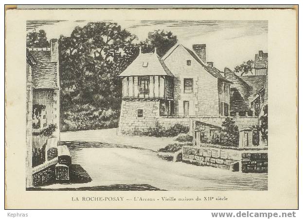 LA ROCHE-POSAY : L'Arceau - Vieille Maison Du XIIè Siècle - Belle Illustration - Courrier De 1948 - La Roche Posay