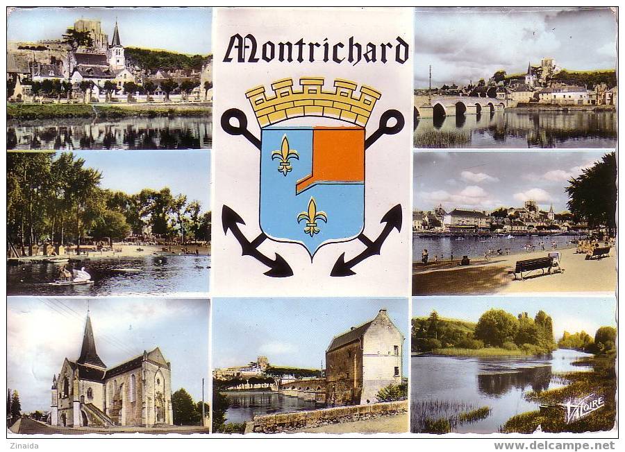 CARTE POSTALE DE MONTRICHARD - PLUSIEURS VUES - Montrichard