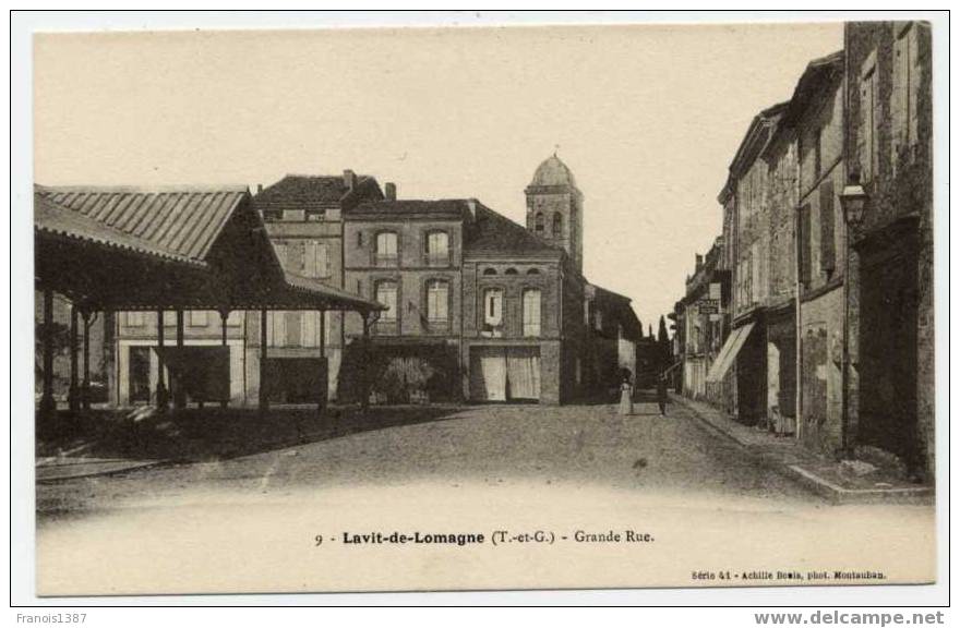 Réf 123  -  LAVIT-de-LOMAGNE - Grande Rue - Dos Non Divisé < 1903 - Lavit