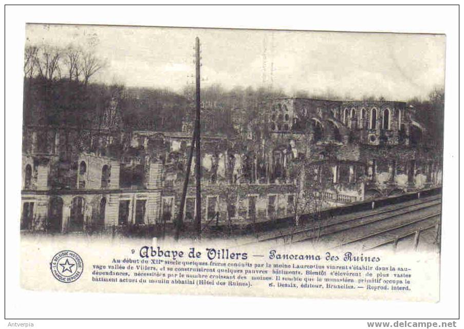 Ruines De L´abbaye De Villers-panorama Des Ruines 1912 Edit.hotel De La Foret - Villers-la-Ville