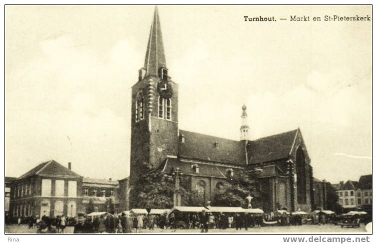 Turnhout-Markt En St.Pieterskerk - Turnhout