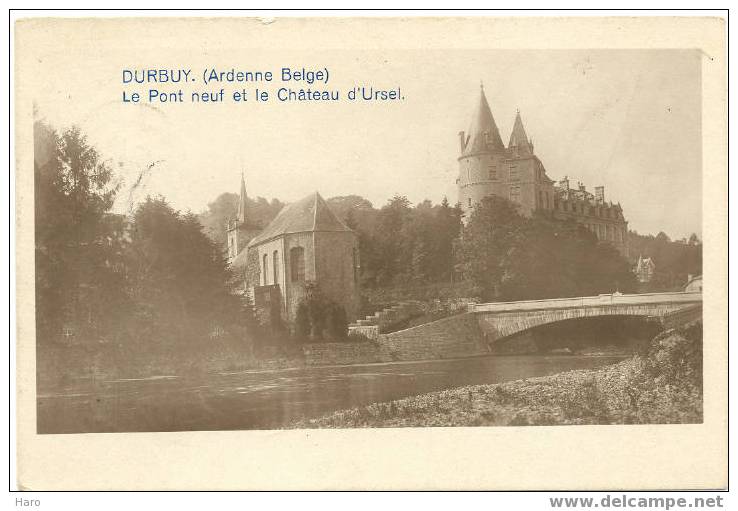 DURBUY - Le Pont Neuf Et Le Château D'Ursel (284) - Durbuy